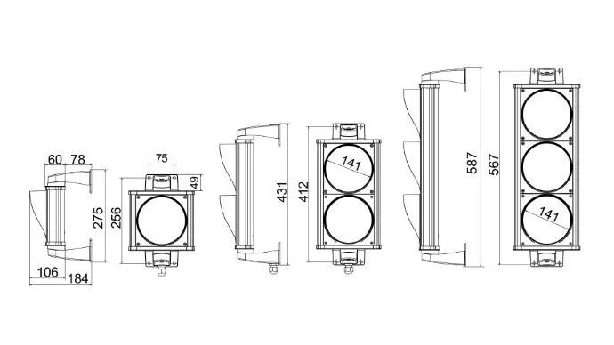 traffic light dimensions main view