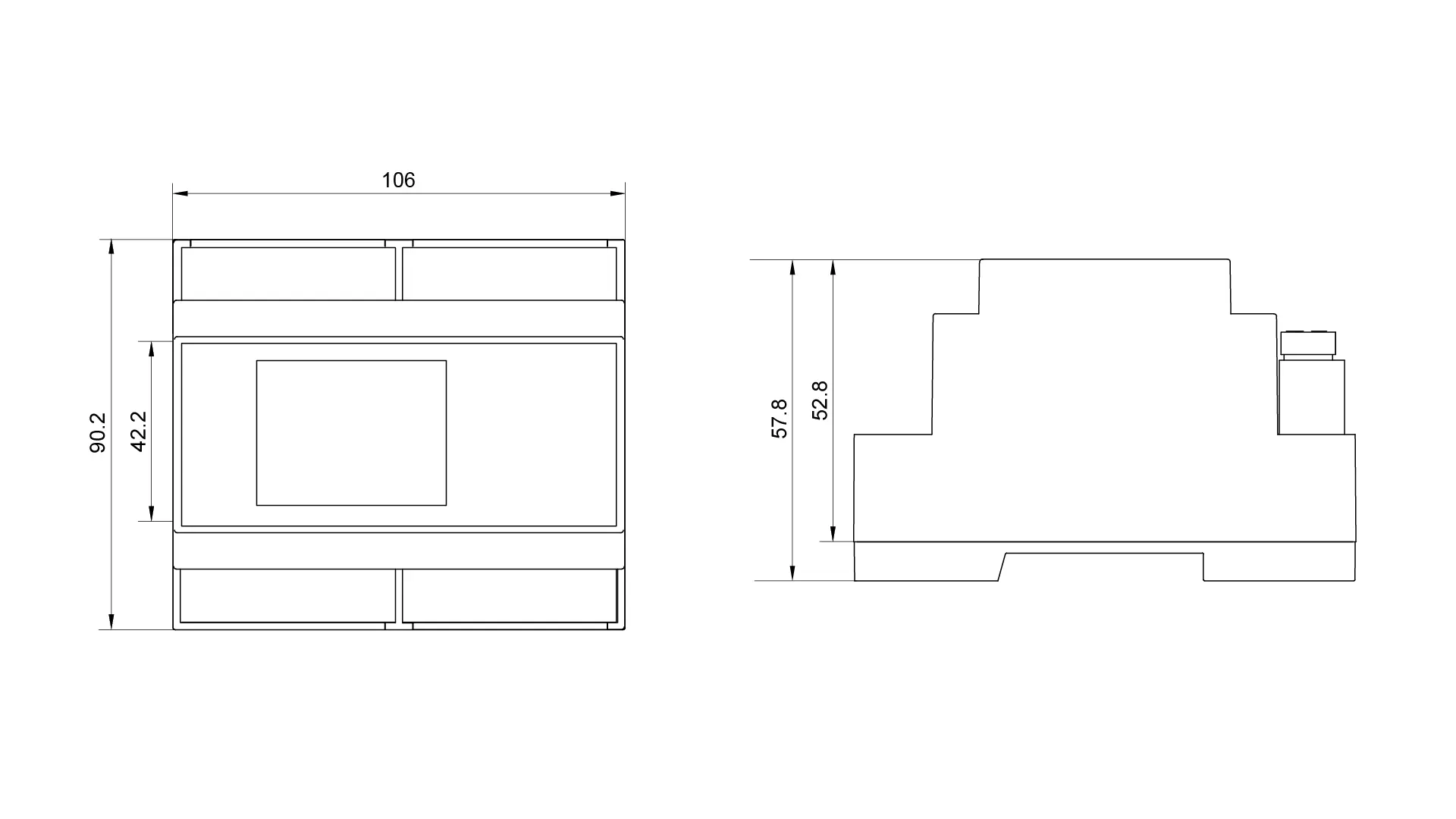Traffic light control board dimensions